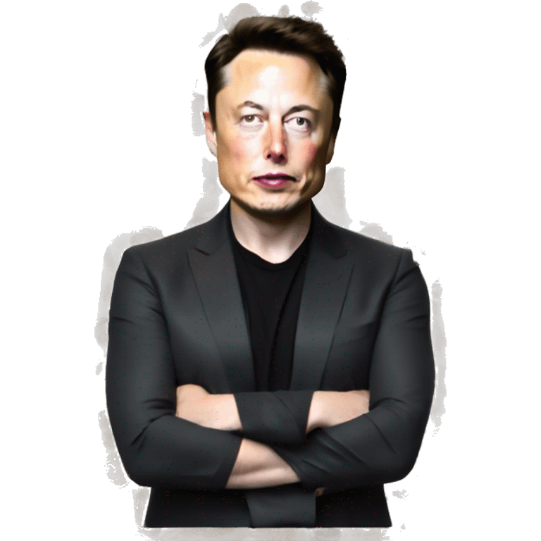 Elon musk dans le cybertrunk emoji