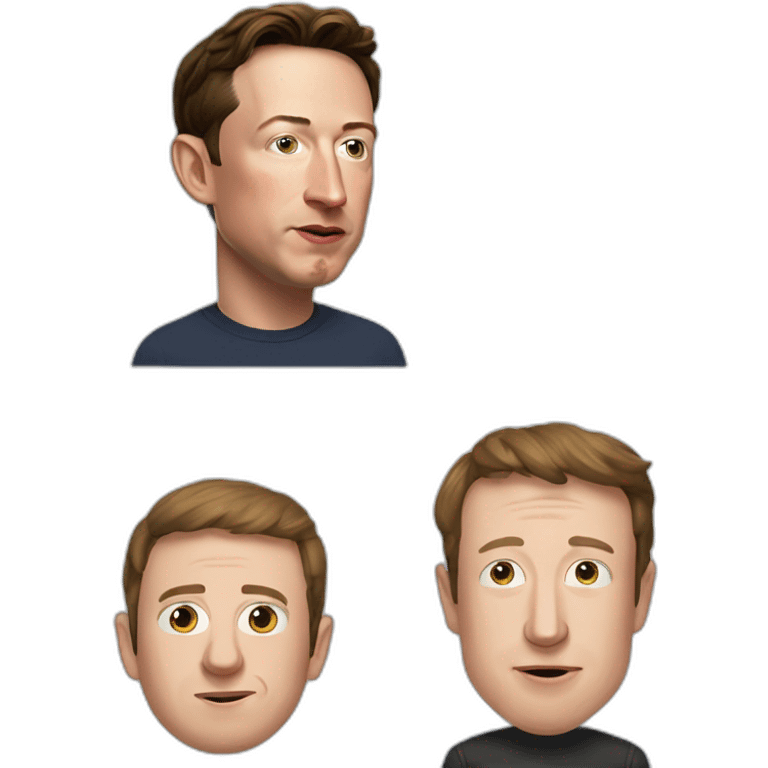 Elon musk vs Mark Zuckerberg emoji