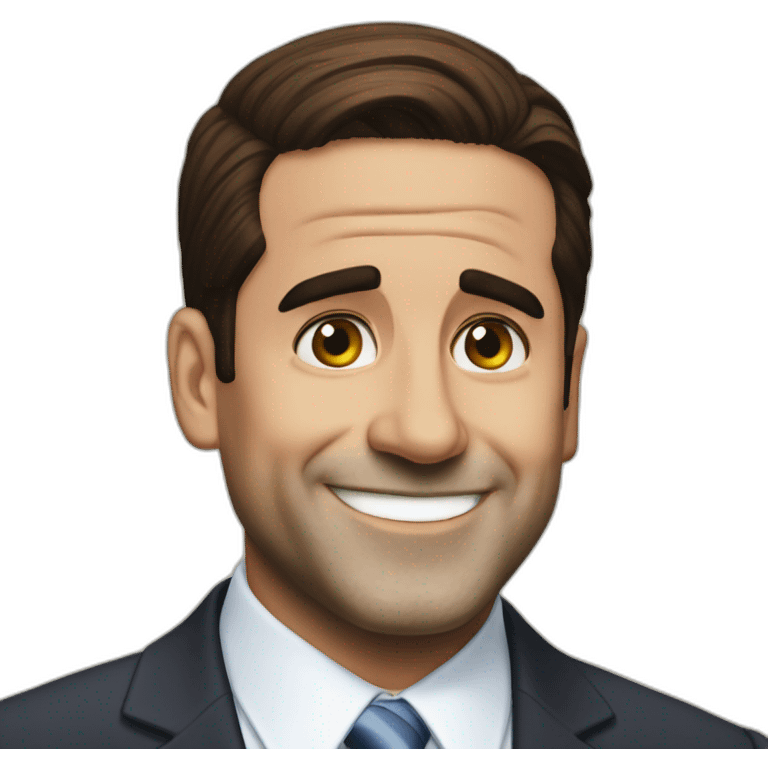 michael scott smiling emoji