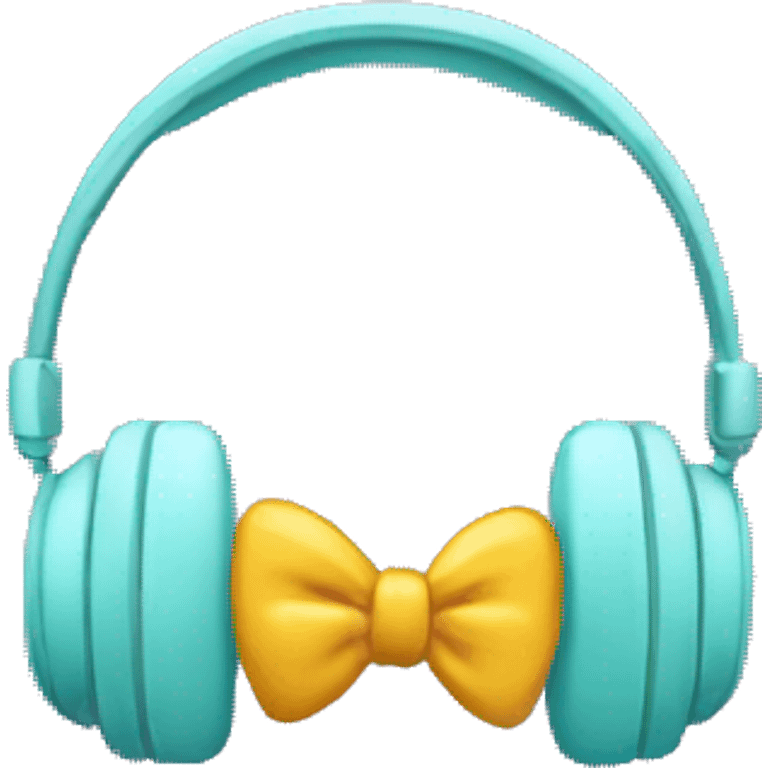 headphone with bow emoji