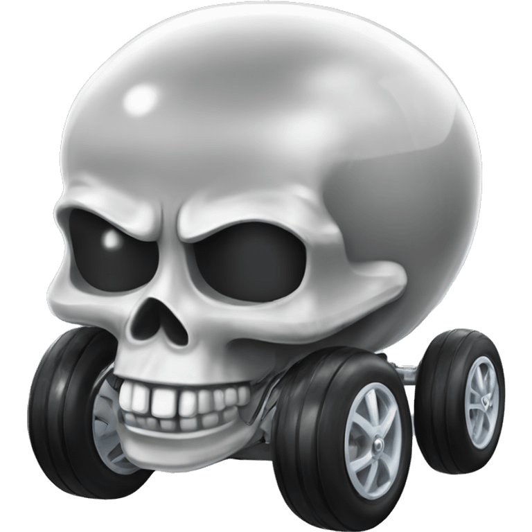 Crystal skull pedal car  emoji