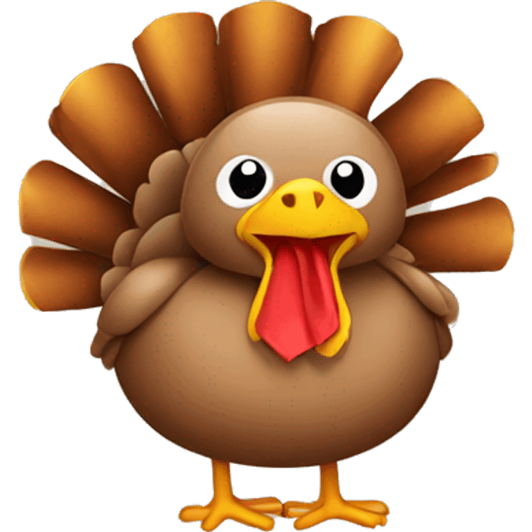 Turkey with a bow emoji