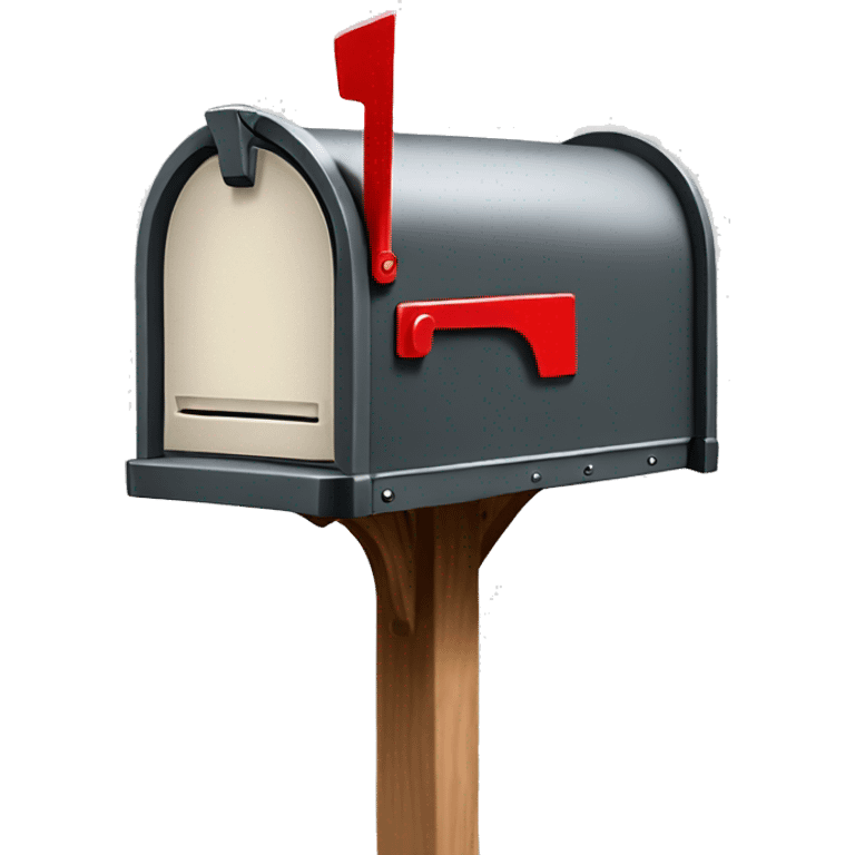 Isolated realistic mailbox emoji