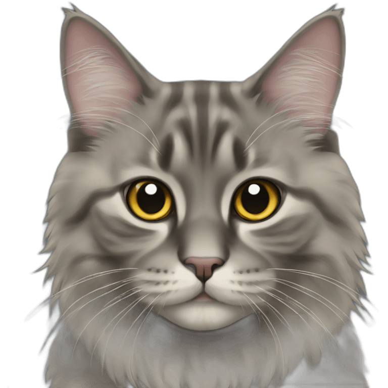 black siberian cat emoji