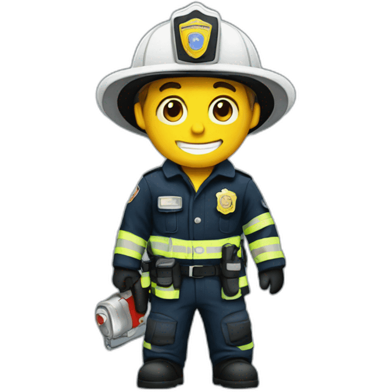 fireman with police emoji