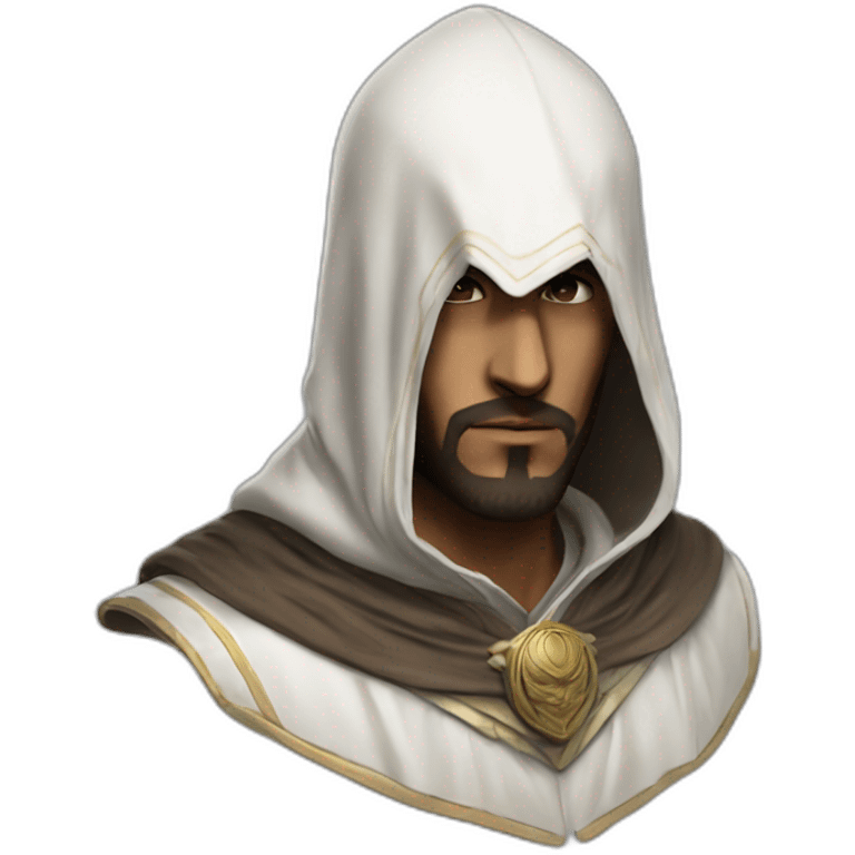 hood that resembles that of basim ibn ishaq from assassin's creed mirage emoji