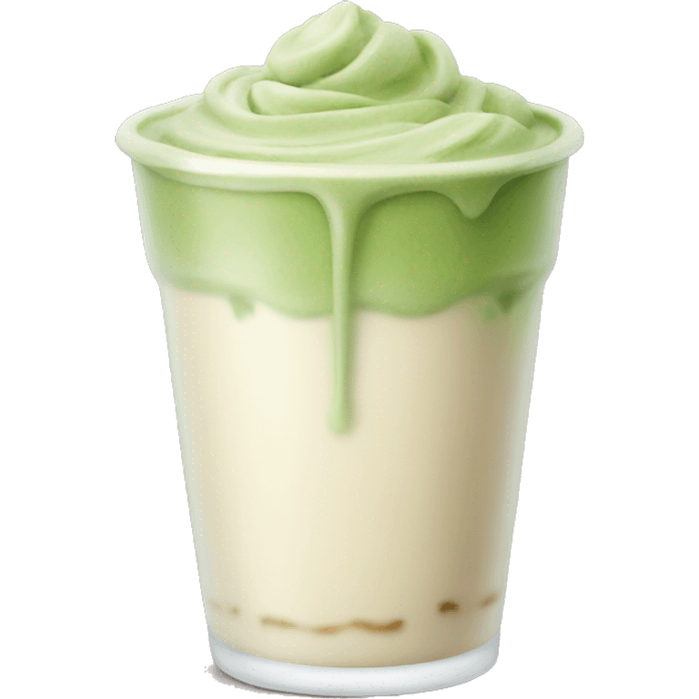 Ice Matcha-latte  emoji