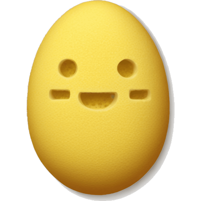 Egg shape sponge emoji