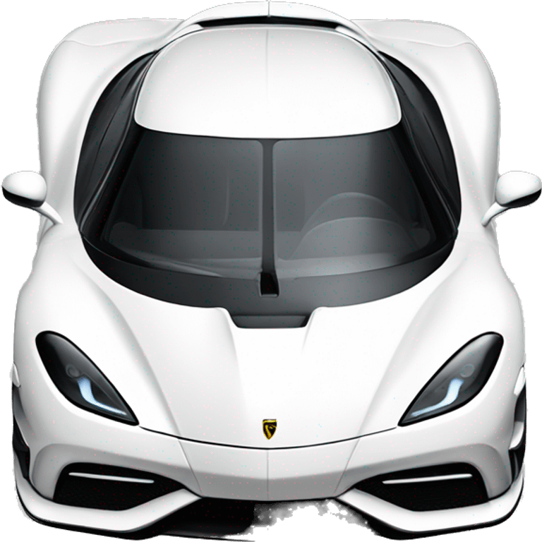 Koenigsegg gemera car in white  emoji