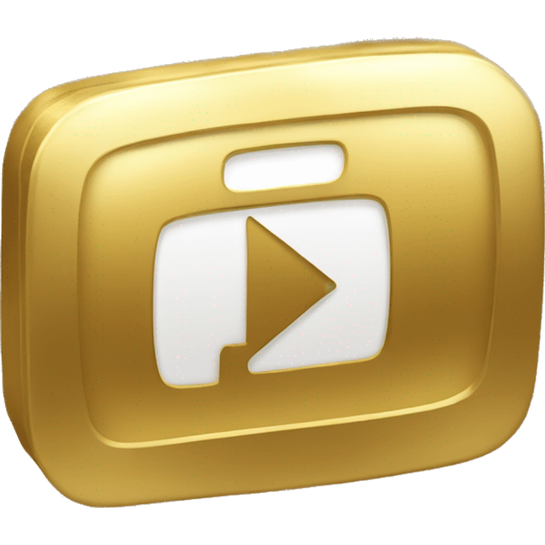 Youtube gold playbutton emoji