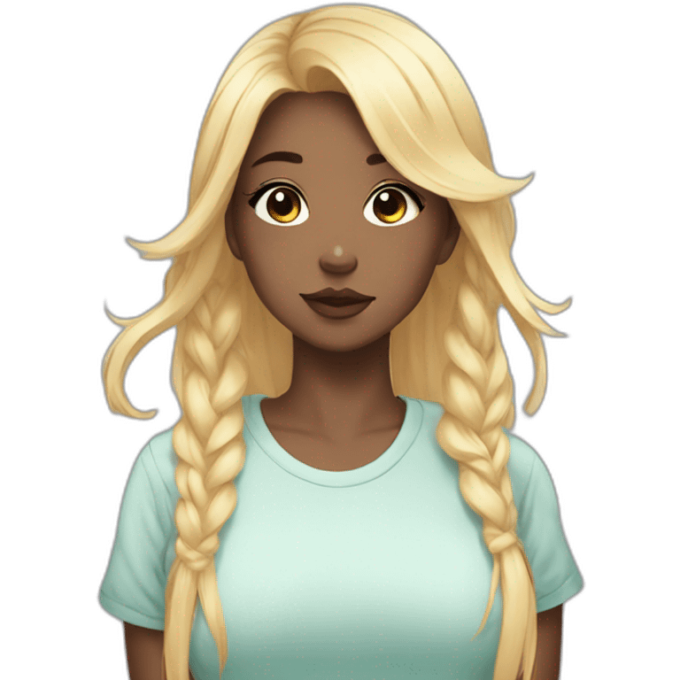 1girl webtoon style emoji