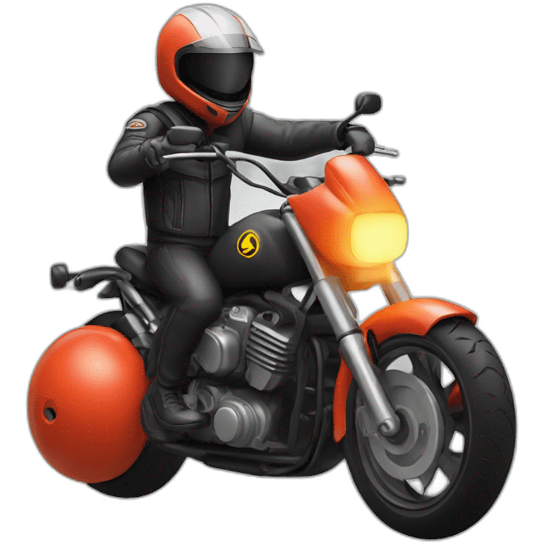 Bombe Motard emoji