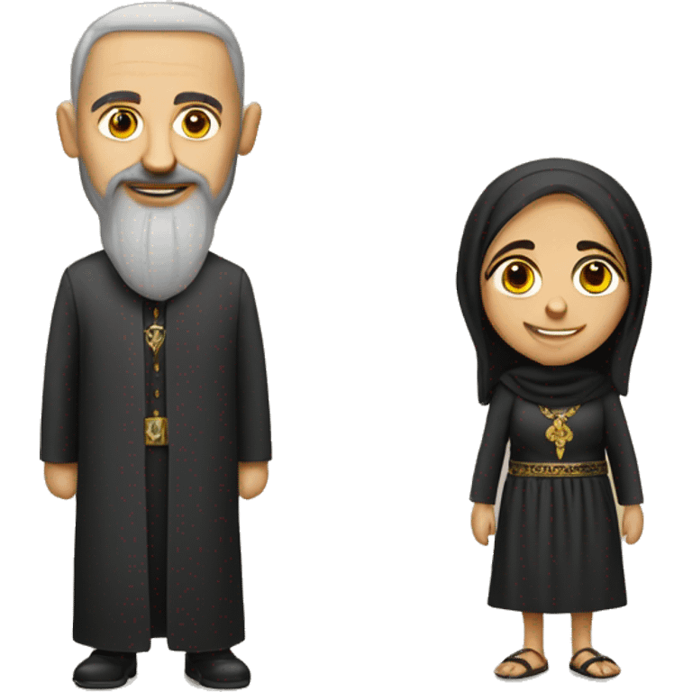 polish man and coptic woman  emoji