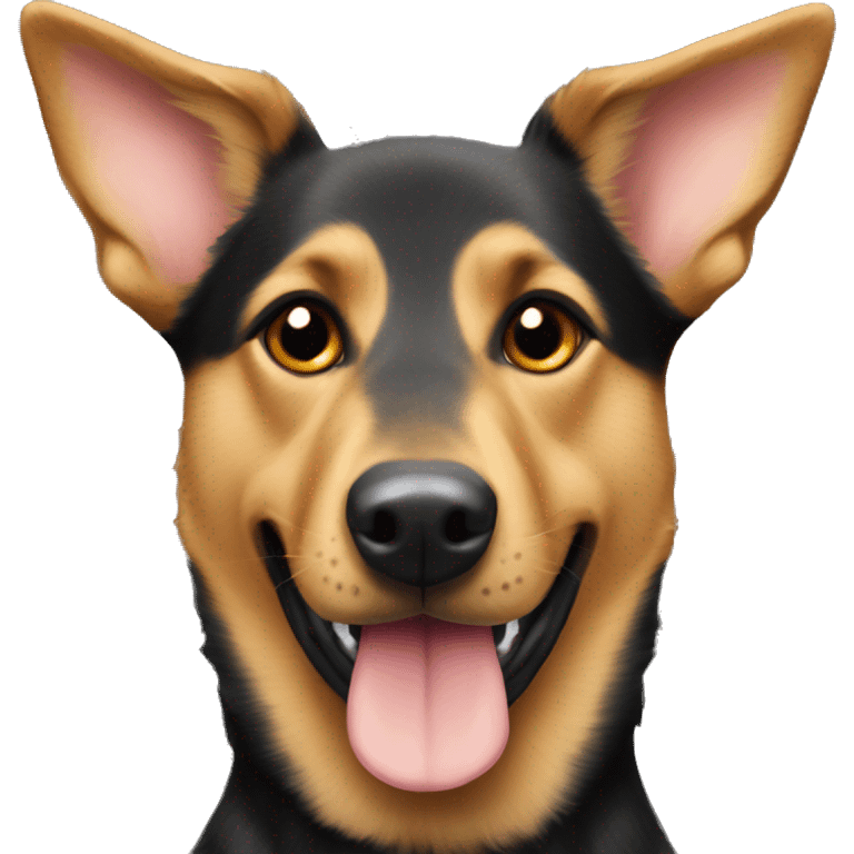 australian kelpie german shepherd mix dog emoji