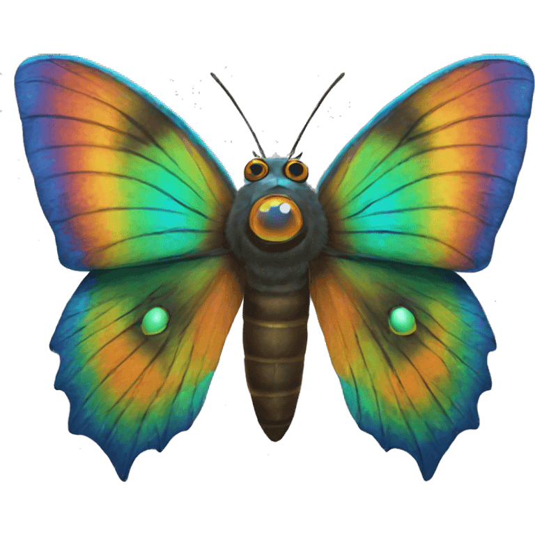 Mothra rainbow  emoji