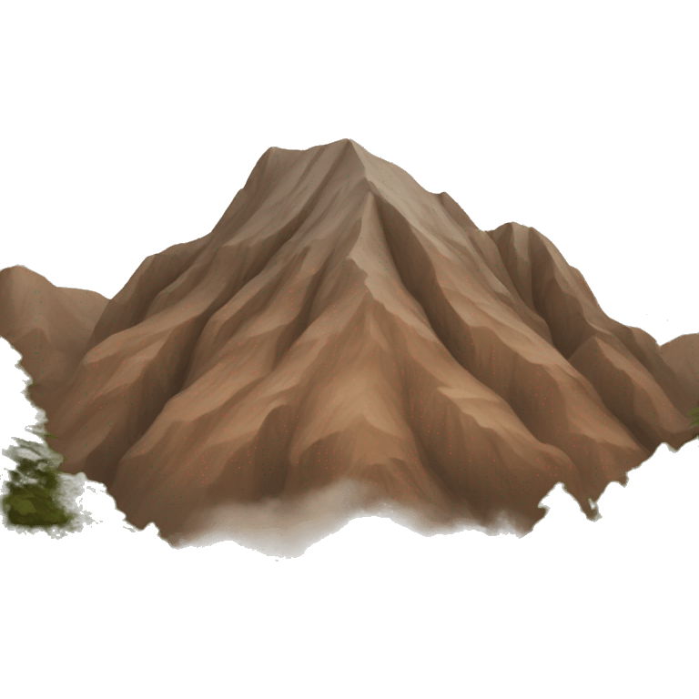 brown mountain emoji