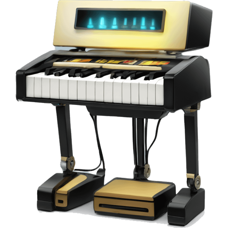 PianoKeys LED DaftPunk-style robot talk box emoji