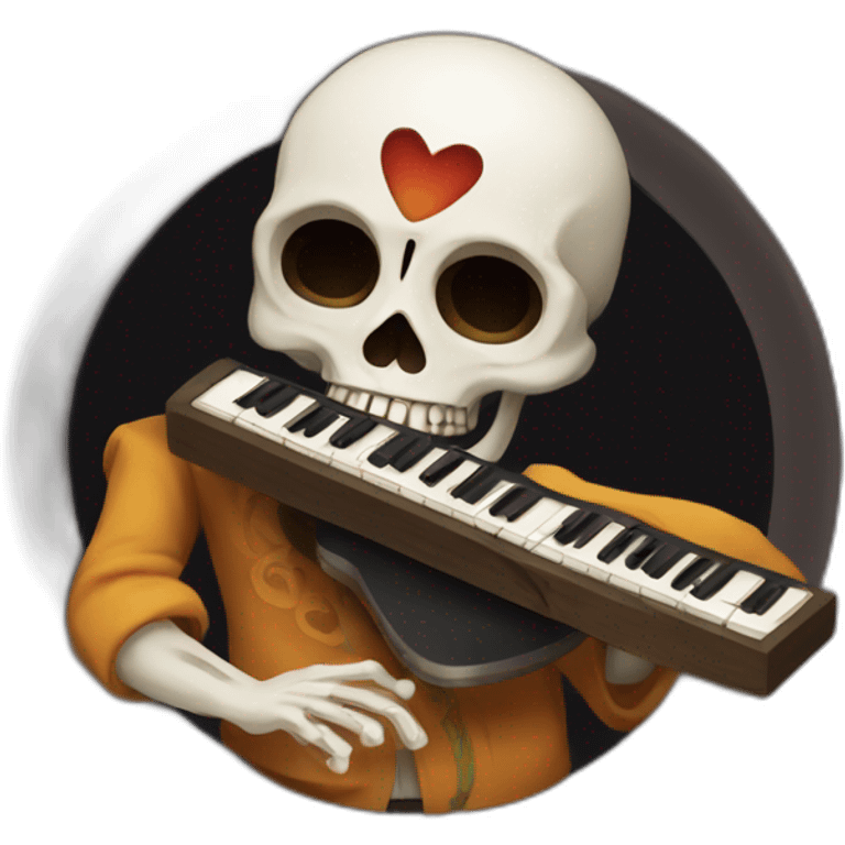 Muerte escuchando musica emoji