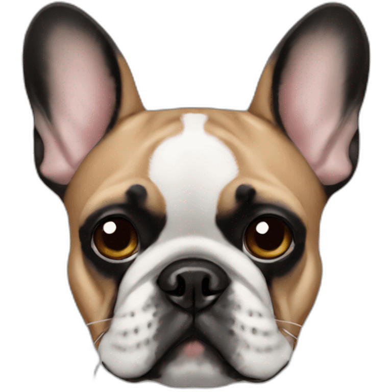 fawn french bulldog black mask emoji