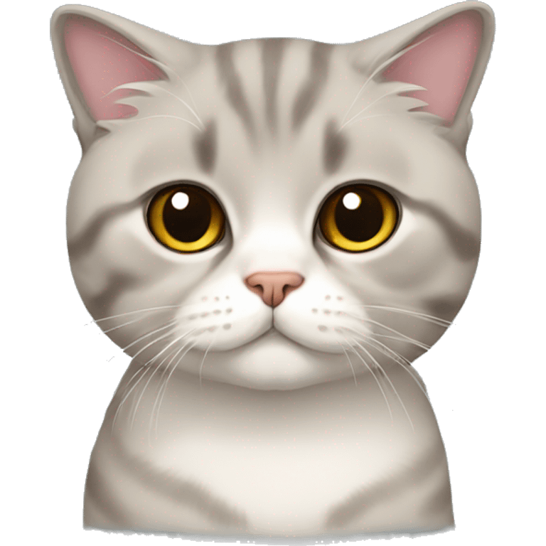 Cat, Scottish fold emoji