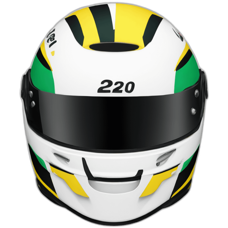 Ayrton Sennas helmet emoji