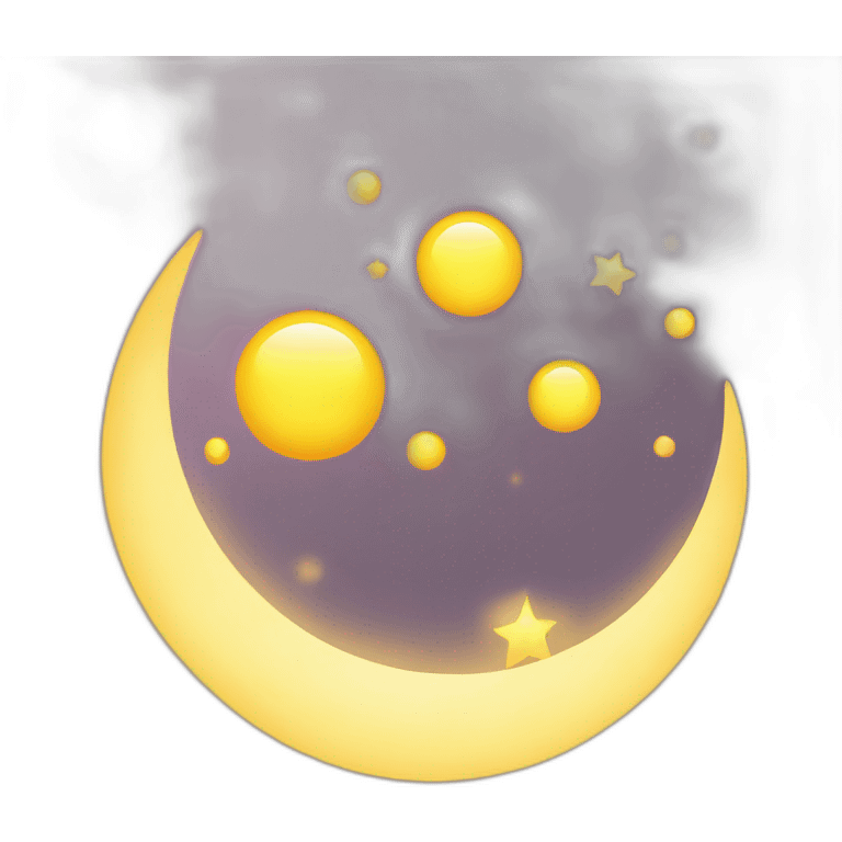 Lune avec soleil emoji