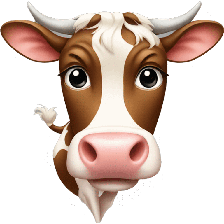 a bossy cow emoji