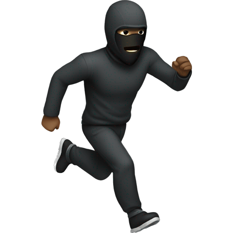 stealth man running emoji