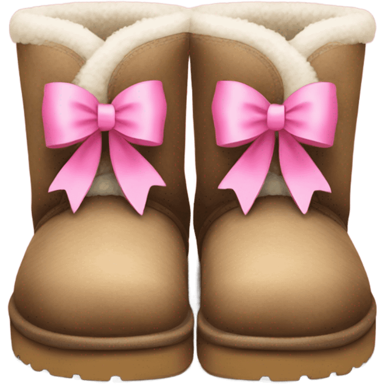 Uggs with pink bows emoji