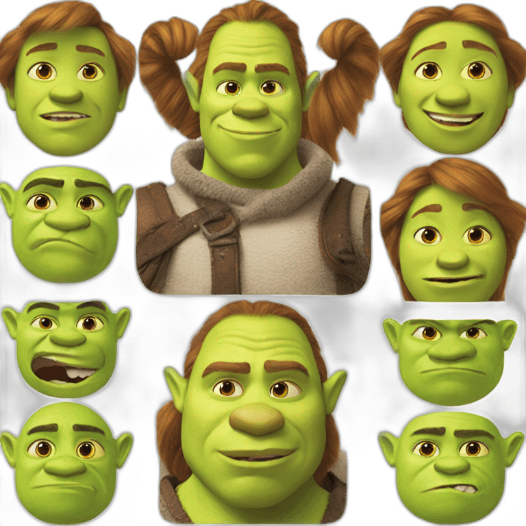 Shrek sur Fiona  emoji