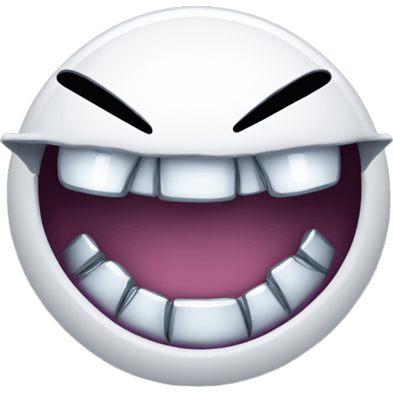 emoji with diamond grills on its teeth smiling emoji