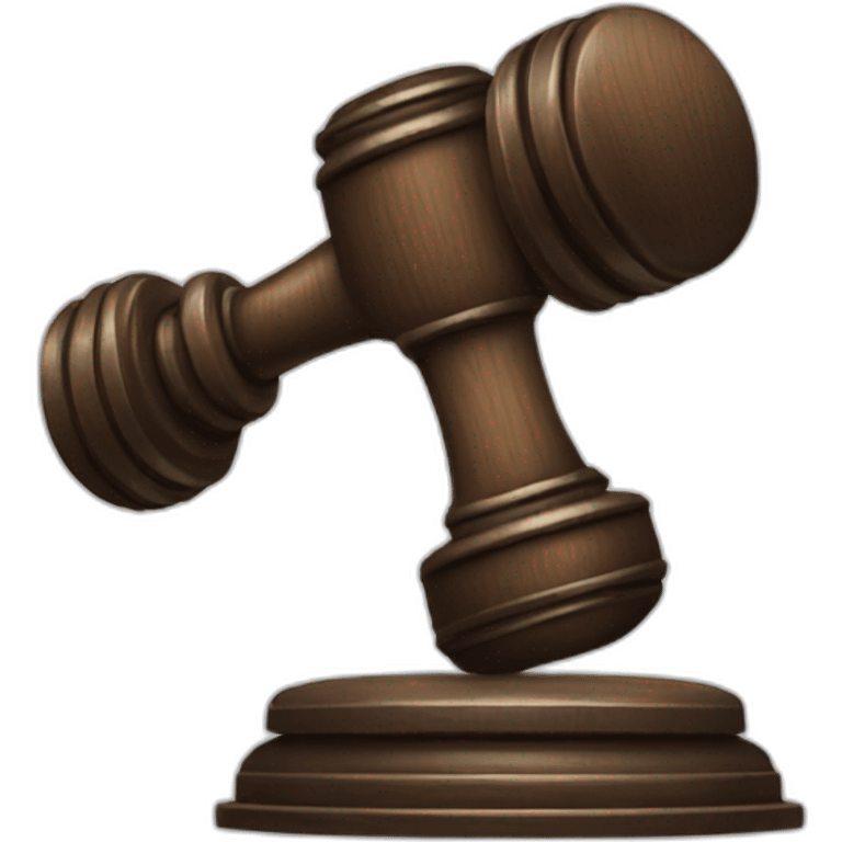 judge hammer emoji