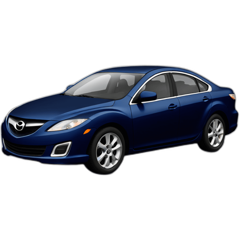 2009 Mazda 6 (Dark Blue) (Side Profile, iOS) emoji