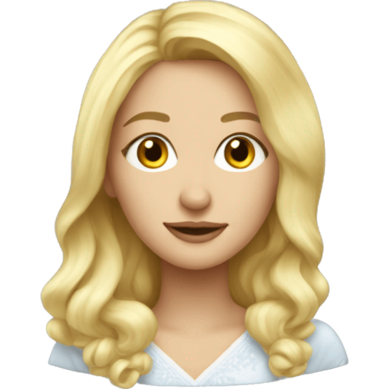 blonde beautiful Ukrainian woman emoji