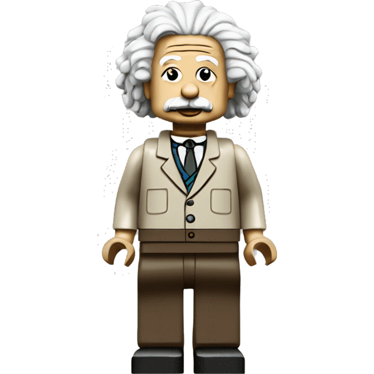 Albert Einstein lego full body emoji