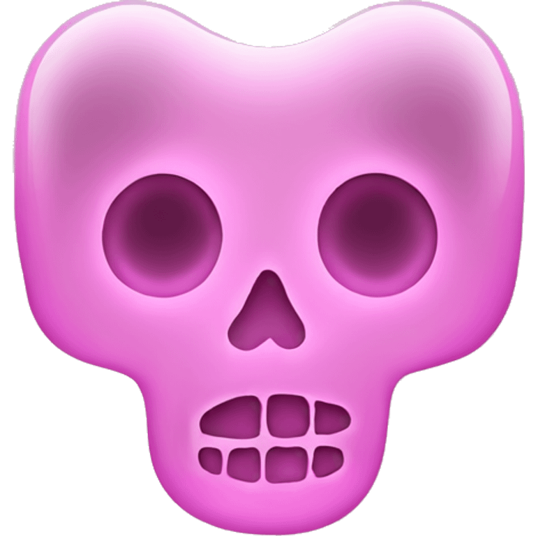 Pink X-ray emoji