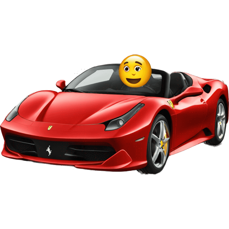 Santa in a Ferrari  emoji