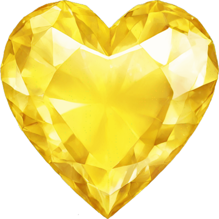 yellow crystal heart emoji