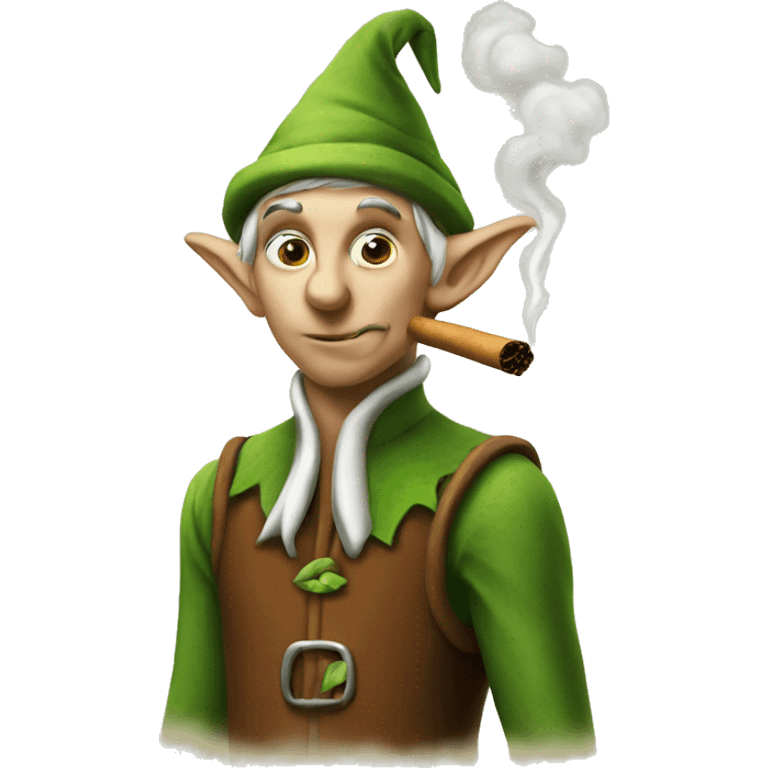 Elf smoking  emoji