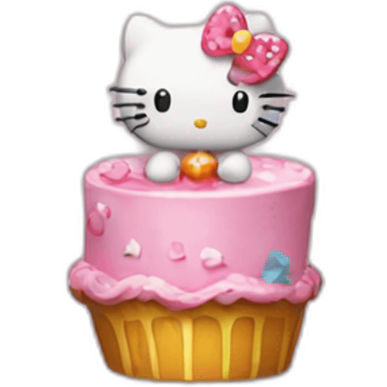 Hello kitty birthday emoji