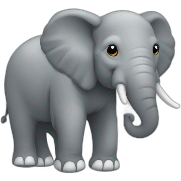 Éléphant en pull emoji