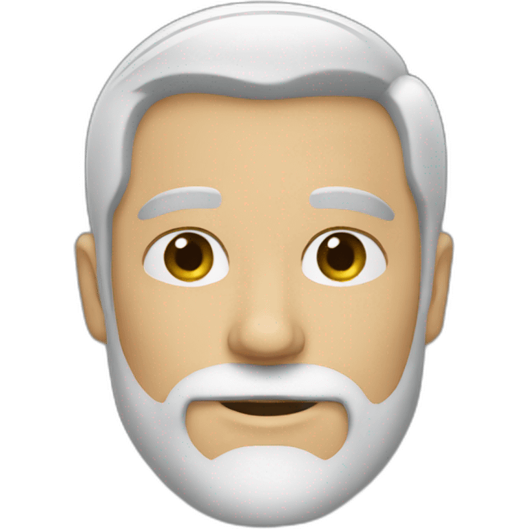 Forty white Man beard short hair emoji