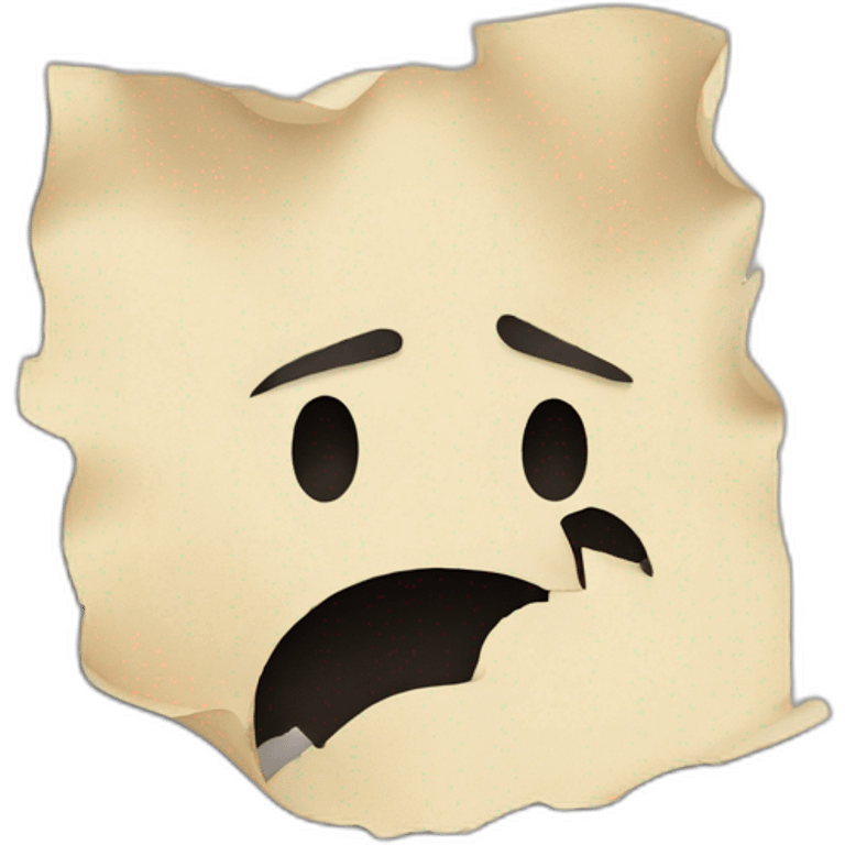 torn paper emoji