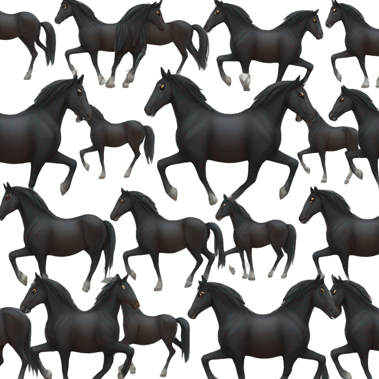 Black horse emoji