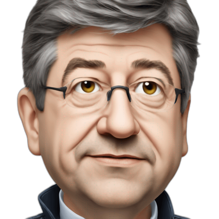 Jean Luc mélenchon porte un chat emoji