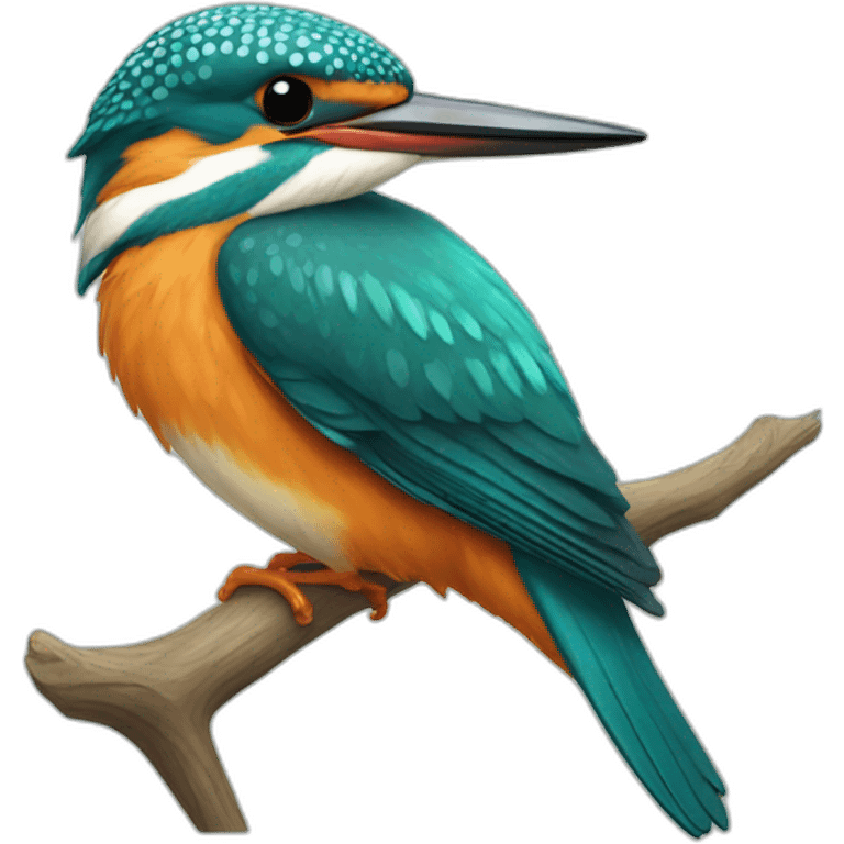 cartoon common kingfisher emoji