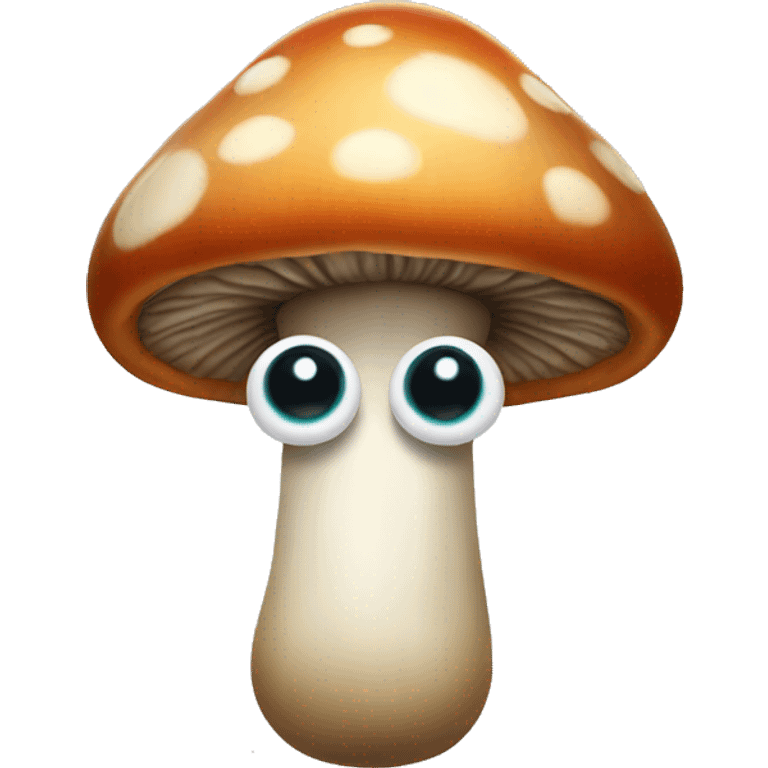 Mushroom with eyes emoji