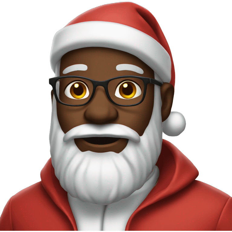 Black santa emoji