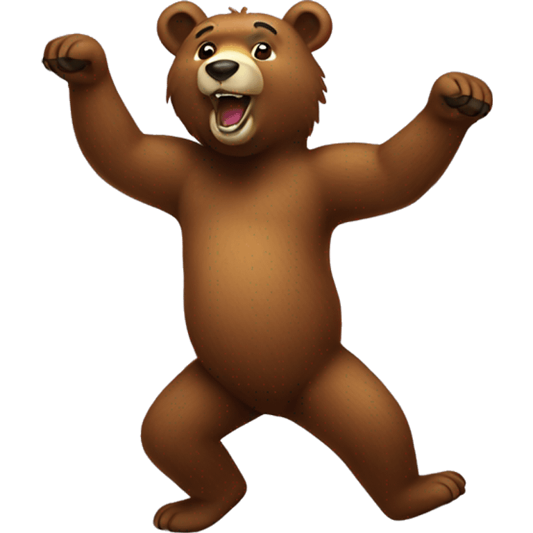 Dancing bear emoji