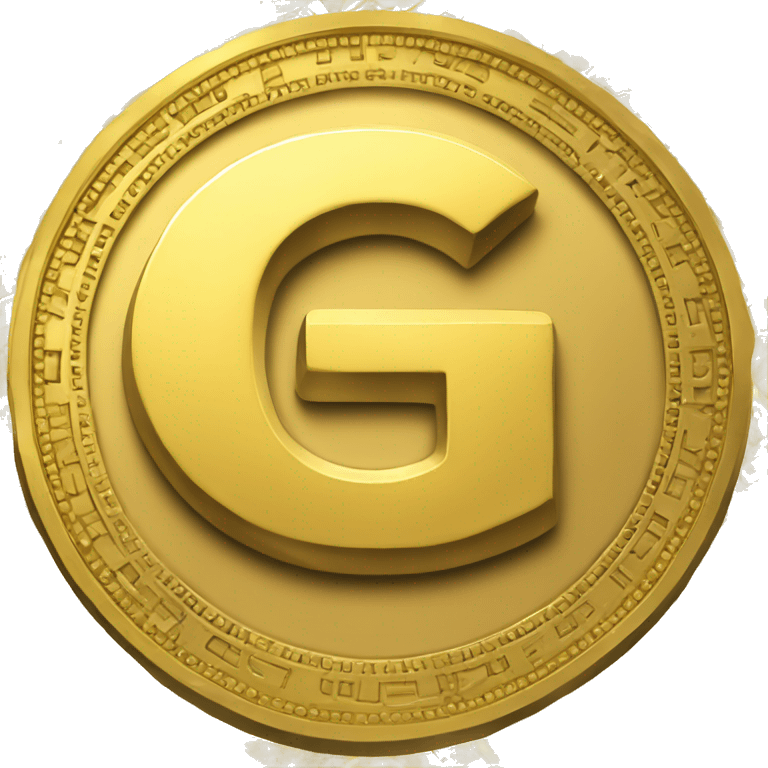 gold-cripto-coin-with-a-letter-g emoji